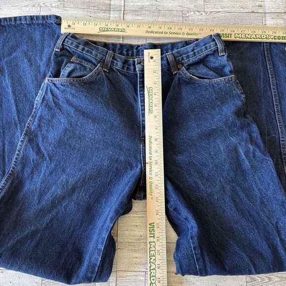 Dickies Work Jeans Men's 33 X 34 Regular Fit Dark Wash Denim Straight Leg Y2K - Picture 6 of 7